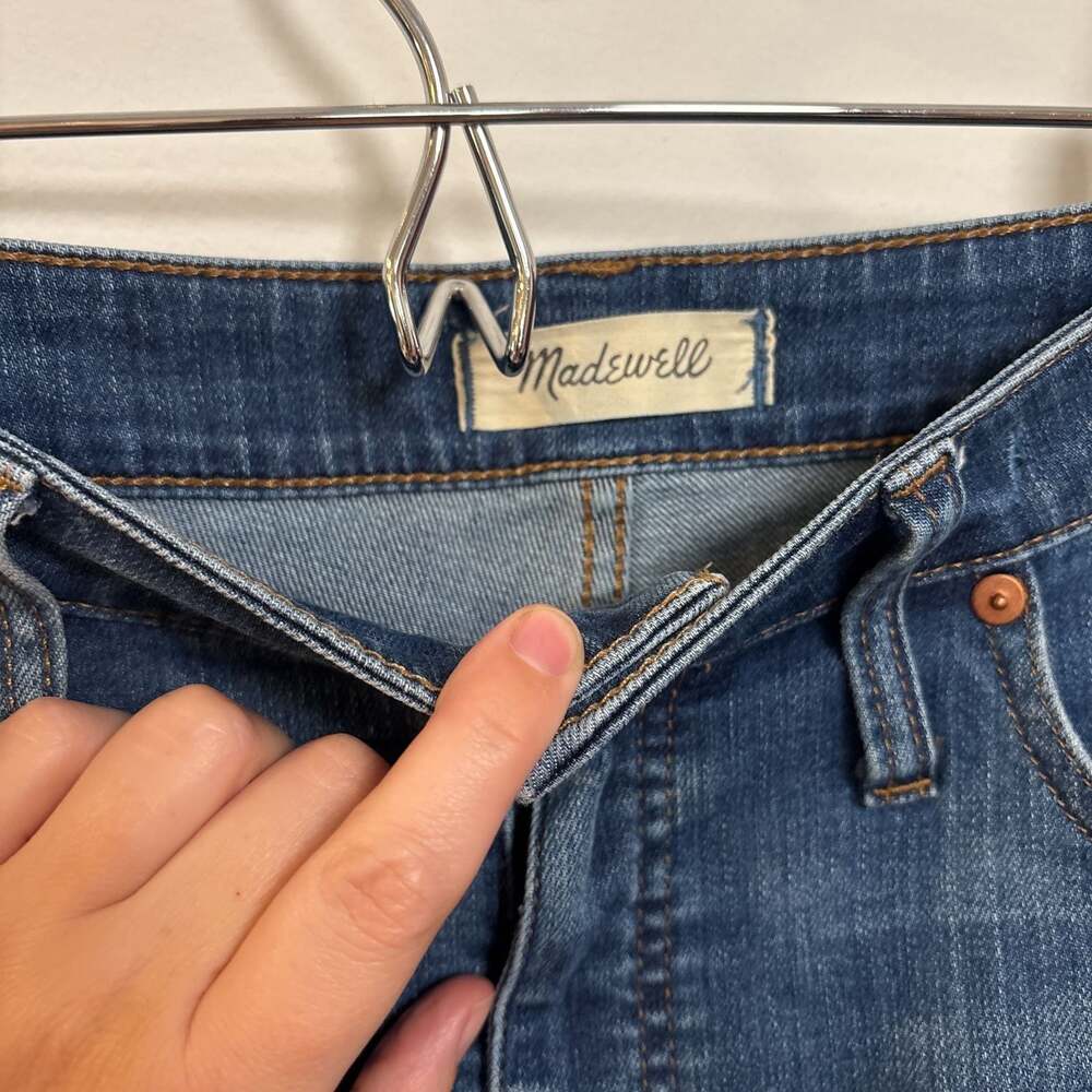 Madewell Women's curvy high rise skinny crop Antoine Ankle Jeans